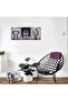 30x40 cm 3 Panel Gallery Wrapped Canvas | Purple Queen African American Wall Art | Crown Butterfly Portrait Decor - 2
