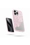 Apple iPhone 14 Pro Compatible Case Lace Mirror Silicone Case Rose Gold - 2