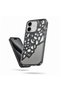 Apple iPhone 16 Plus Compatible Case Mirrored Lace Silicone Case Black - 2