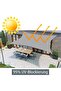 Waterproof rectangular sunshade sail, made of Oxford polyester fabric, 95% UV protection, tear resistant, for gardens, balconies, patios, patios... - 4