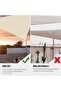 Triangular awning - 4.5x4.5x4.5 meters - Beige - 4