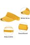 Children's sun hat, ages 4-10, UV protection hat for girls and boys, UPF 50+, summer hat, golf hat, sports hat (yellow). - 5