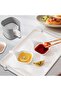 6-Piece Dipping Sauce Bowls Set with Stand - Mini Reusable Ceramic Dipping Cups for Sushi, Snacks & Party (White) - 2