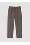Brown Regular Fit Men's Cargo Pants - 5