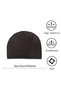9-Piece Solid Color Women Chemotherapy Cap Set Elastic Headband Pre-Tied Headscarf Woolen Hat Specially Designed for Women Hair Loss - 2