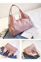 Solid Shoulder Bag Pink - 3