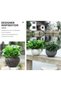 2 Outdoor Hanging Flower Pots with Drainage Holes, Automatic Watering, Rust-Resistant Chain, Indoor and Outdoor Use, White, 21 cm - 3