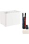 Space-Saving Hallway Corner Umbrella Stand Organizer with Tray (Fits 10)