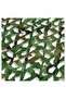 Rectangular sunshade sail, camouflage pattern, 3x5 meters, green mesh fabric - 4