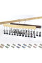 Multifunctional wooden hat rack and sock clip with 12 clips - 5