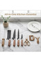 8-Piece Kitchen Knife Set with Meat Claws, Scissors & Sharpener, Ultra-Sharp Chef Knives for Meat Slicing & Vegetable Prep, Ergonomic Cutlery for Home Kitchens & Chefs - 3