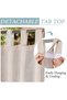 Two-pack Outdoor blinds, 132x241 cm, Light brown, Gazing blinds, Waterproof, Blackout blinds, Velcro fastening, No drilling required - 7