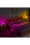 Digital Alarm Clock - RGB Bedroom Alarm Clock - Large Display - Dual Alarms - 3 Volume Levels - Pink - 5