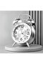 Super Powerful Alarm Clock Deep Sleepers 4-Inch Retro Dual Bells Silent No Ticking Quartz Movement Backlit USB White Background