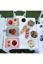 4-Pack Small Rectangular Fast Food Trays, Non-Slip Solid Color Reusable Trays for Fruit, Desserts, Cafes, and Bakeries (25x18cm) - 3