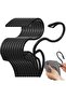Hood Hanger 10-Piece - Clothing Organizer - Closet Space Saving - S-Shape Design - 15 cm Wide - Black