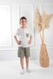 Boys' Muslin Set – Striped Short Sleeve T-Shirt and Elasticated Shorts, Lightweight and Breathable 2-Piece - 5