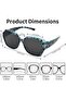 Clip-on sunglasses for eyeglass wearers - Clip-on sunglasses - UV protection, ultra-lightweight - Unisex - Frame width 145 mm - Blue - 2