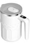 380ml Smart Auto Magnetic Stirring Mug with Temp Display (white), portable mixer for coffee.