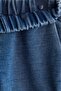 Denim-look cotton joggers - 6