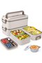 2-liter stainless steel double-walled lunchbox, insulated, leak-proof, includes cutlery and soup bowl, work, school, outdoor.