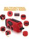 2000mAh Solar Powered Emergency Radio - Portable with AM/FM, Electric Flashlight, SOS Alarm and Mobile Phone Charger - 4