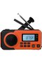 Solar-powered radio, outdoor AM/FM radio, waterproof, with flashlight, portable, for travel