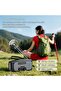 Suitable for Portable Emergency Radio Power Bank 2000 mAh Flashlight Solar Wind-up SOS Alarm USB-C Cable LED Power Bank ABS Black - 4