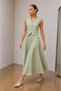 Green Linen Skirt Vest Siena Set - 6