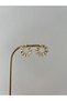 Special Series Zircon Stone Flower Plate Xp Gold Color Earrings - 4
