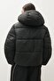 Oversize kapüşonlu şişme ceket - 3