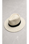 Banded Round Wide Brim Straw Fotr Hat Unisex - 3