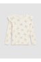 Rmz Gi̇yi̇m Farkiyla Bow Embroidered Baby Girl T-Shirt