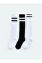Timeless Clothing & Timeless Choices Striped Girls' Knee Socks 3-Piece Set - 2