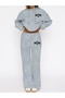 Unisex Women's Men's Brooklyn New York Printed Oversize 3 Thread Hooded Sweatshirt and Baggy Sweatpants - 2