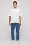 Men Crew Neck Short Sleeve Solid T-Shirt, Off White - 5