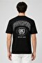 Men Crew Neck Graphic Print Short Sleeve T-Shirt, Black - 3