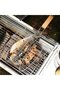 Barbecue Tool Set - Stainless Steel Barbecue Net Clip, Fish Grill Sole, Indoor Barbecue Tools with Anti-Slip Handle - 2