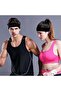 3-Pack Terry Cloth Athletic Sweatbands & Headbands (black), moisture-wicking sports headbands. - 2