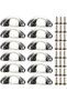 12-piece 3-inch (82 mm) modern silver cabinet cup handles, furniture door hardware knobs with screws for drawers and dressers
