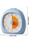 Visual Timer - Timer - 9x9.5 cm - Rechargeable - Study Timer for Kids and Adults - ADHD Timer - Kitchen Timer - Magnetic - White and Orange - 5