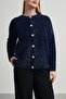 Women's Soft Plush Look Beard Knitwear Cardigan Jacket - 2