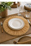 Handmade Raffia Supla 40 cm Bohemian American Service Tableware Decor Single Piece