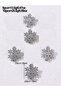 Set of 5 - Snowflake Hair Clips - 5