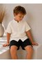 Organic Muslin Boys' Short Sleeve Court Collar Bohemian Shirt - 2