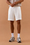 Jacquard Textured Men's Shorts – Regular Fit Elastic Waist Shorts