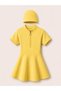 Girls' Short Sleeve Zip-Up Swimsuit with Hidden Shorts Uv Protection Beach and Pool Swimwear