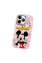 Realme C51 Compatible Case Camera Protector Pink Silicone Couple Phone Case with Character Pattern - 3