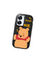 Realme C55 Compatible Case Camera Protector Black Silicone Couple Phone Case with Bear Pattern - 3