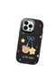 iPhone 14 Pro Compatible Case Camera Protector Black Silicone Couple Phone Case with Bear Pattern - 3